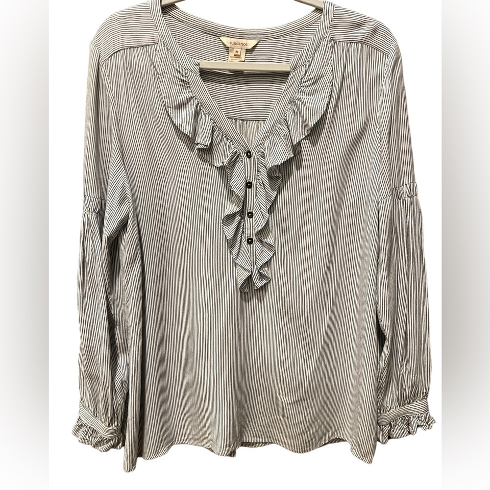 Sundance Ruffle shirt Size M
